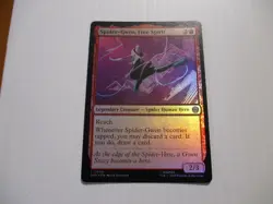 Magic the Gathering Spider-Man MTG Foil Spider-Gwen Free Spirit Card #0090 - Image 1