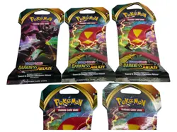 Pokemon Sword & Shield Darkness Ablaze Trading Card Game 5-Pack Booster Set - Image 3