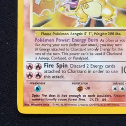 # 4 Charizard 4/102 Base Set Holo Pokemon Card TCG Excellent Condition - Image 5
