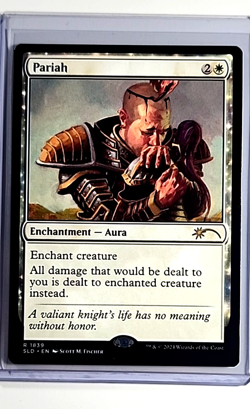 2024 MTG Magic the Gathering SLD Secret Lair Drop #1839 Pariah WOTC White Card - Image 1