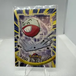 #101 ELECTRODE Blue Logo Pokemon Topps TV Animation Edition Trading Card 2000 - Image 1