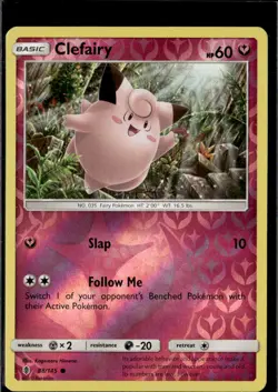 Pokemon Clefairy 88/145 Guardians Rising Reverse Holo Common 2 Card Lot - Image 1