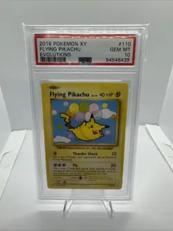 2016 Flying Pikachu 110/108 PSA 10 2016 Pokemon XY Evolutions Graded Card - Image 1