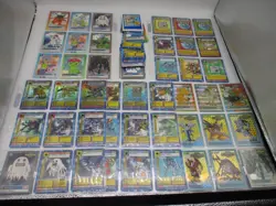 DIGIMON 1999 BANDAI UPPER DECK BIG LOT OF 115 CARDS PRE-OWNED - Image 1