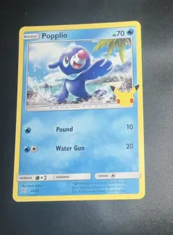 1x Popplio 23/25 McDonald's Promos 2021 Pokemon TCG Card NM - Image 1