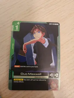 Duo Maxwell GD01-090 Rare Gundam Card Game NewType Rising - Image 1