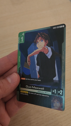 Duo Maxwell GD01-090 Rare Gundam Card Game NewType Rising - Image 2