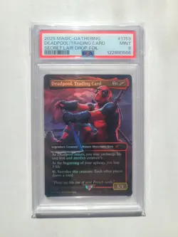 MTG Deadpool Trading Card FOIL PSA 9 MINT Deadpool Magic Card SLD #1753 - Image 2
