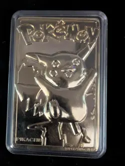 Pokemon Pikachu Gold Plated Card 23K Burger King 1999 Limited Edition. - Image 1