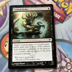 Tainted Strike x1 Scars of Mirrodin MTG Magic the Gathering Black Instant! - Image 1
