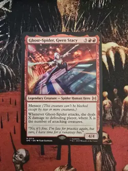 Magic The Gathering MTG Spiderman Ghost-Spider, Gwen Stacy Mythic Rare M0014 - Image 1