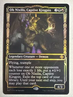 MTG / Ob Nixilis, Captive Kingpin / MAT / #91 / FOIL (Showcase) / Mythic / NM - Image 1