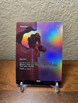 Ponder (Borderless) MTG Marvel Universe Eternal-Legal Foil - Image 1