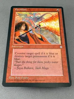 MTG-Pyroblast Ice Age Regular-LP NM-Vintage Magic the Gathering - Image 3