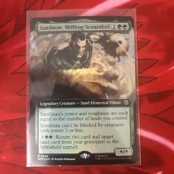 🔥 Sandman, Shifting Scoundrel - Foil - Extended Art - Marvel's Spider-Man NM/M! - Image 2