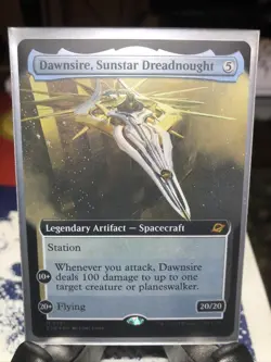 Dawnsire, Sunstar Dreadnought Extended Art Foil Space-Time Anomaly Foil EOE MTG - Image 2