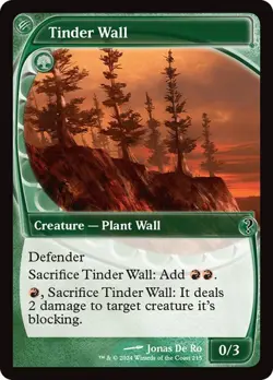 MTG - Tinder Wall - Future Sight Frame - Mystery Booster 2 Magic the Gathering - Image 1