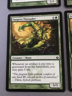 Fangren Marauder X4 Mirrodin Besieged NM Condition See Pics Front Back - Image 3
