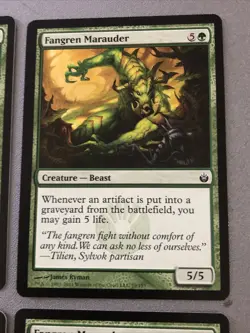 Fangren Marauder X4 Mirrodin Besieged NM Condition See Pics Front Back - Image 4