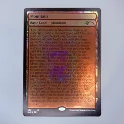 Mountain (257) (Full-Text Lands) Secret Lair Drop Foil MTG NM - Image 1