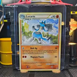 Lucario Unleashed Pokemon TCG 19/95 HeartGold & SoulSilver Rare - Image 1