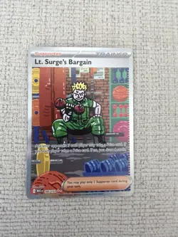 Lt. Surge's Bargain (Special Illustration Rare) 185/132 - Mega Evolution Pokemon - Image 1