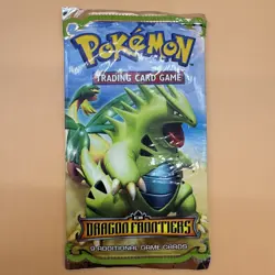 2006 Pokemon EX Dragon Frontiers - Tyranitar Art Booster Pack - Sealed 820650103902 - Image 2