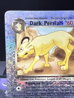 Pokemon Card Dark Persian 6/110 Legendary Collection Reverse Holo Rare Played - Image 2