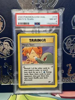PSA 8 2000 Pokemon Gym Challenge Set Misty's Tears # 118/132 WOTC - Image 1