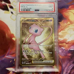2023 POKEMON MEW EN-151 HYPER RARE #205 MEW EX PSA 9 - Image 1