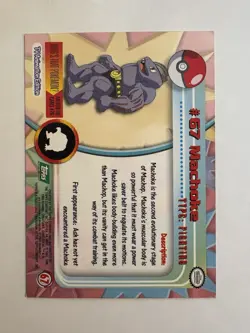 Machoke #67 Topps Pokemon 1999 - Good Condition - Image 2
