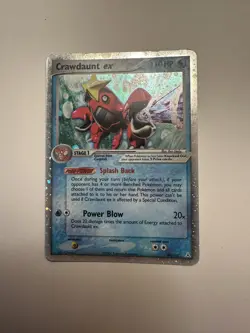 Crawdaunt Ex Pokemon Holon Phantoms 2006 99/110 Ultra Rare Cosmos Holo MP 85B - Image 2