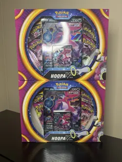 LOT OF 2 POKEMON TCG Hoopa V Box Fusion Strike Sword & Shield SEALED SHIPS NOW 820650809033 - Image 1