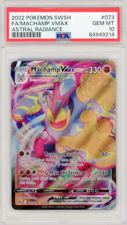 PSA 10 Machamp Vmax 073 2022 Pokemon Sword & Shield Astral Radiance - Image 1