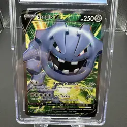 2020 POKEMON SWORD & SHIELD VIVID VOLTAGE #176 FULL ART/STEELIX V CGC 9 - Image 4