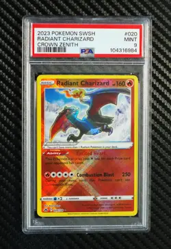 2023 Pokemon SWSH: Crown Zenith - Radiant Charizard #020/159 - PSA 9 MINT - Image 1