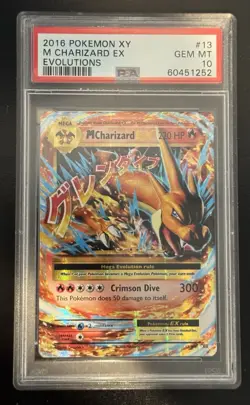 2016 Pokemon XY Evolutions M Charizard EX 13/108 PSA 10 GEM MINT Ultra Rare Holo - Image 1