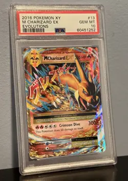2016 Pokemon XY Evolutions M Charizard EX 13/108 PSA 10 GEM MINT Ultra Rare Holo - Image 3