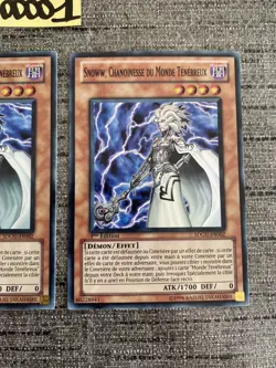 Carte Yu-gi-oh Playset Snoww Chanoinesse Du Monde Tenebreux SDGU-FR002 SR VF OCC - Image 5