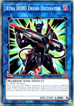 Xtra HERO Dread Decimator - BLC1-EN156 - Common - 1st Edition Yugioh - Image 1