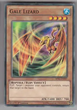 YU-GI-OH Gale Lizard Common BP03-EN007 englisch Sturmechse - Image 1