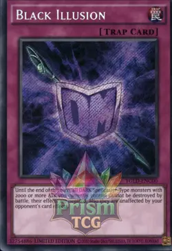 Black Illusion secret rare YGLD-ENC00 Yugioh - Image 1