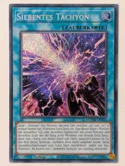 Siebentes Tachyon MZTM-DE016 Secret Rare DE NM YUGIOH - Image 1