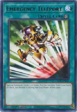 Emergency Teleport - GRCR-EN055 - Rare 1st Edition Yugioh - Image 1