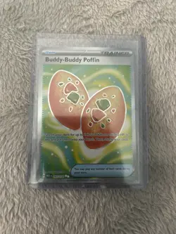 Buddy Buddy Poffin 167/132 Mega Evolution Secret Rare Pokemon Card NM In Hand - Image 1