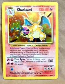 Pokemon 1999 Charizard Holofoil Card#4/102 Base Unlimited Set Graded CGC9!RARE!! - Image 4