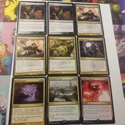 Magic The Gathering Multi-colored Gold Card Lot Mix Rarity Commander - Image 5