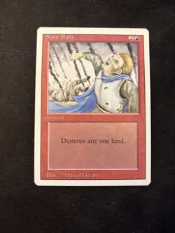 Stone Rain Revised Edition Mtg NM - Image 1