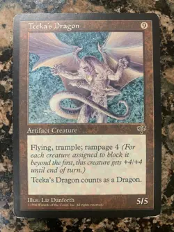 MTG Teeka's Dragon x1 Mirage, Magic the Gathering - Image 1
