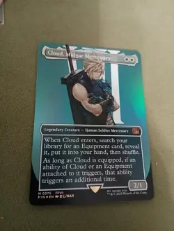 MTG Cloud, Midgar Mercenary 0375 - Mythic Foil Borderless - Final Fantasy - Image 1